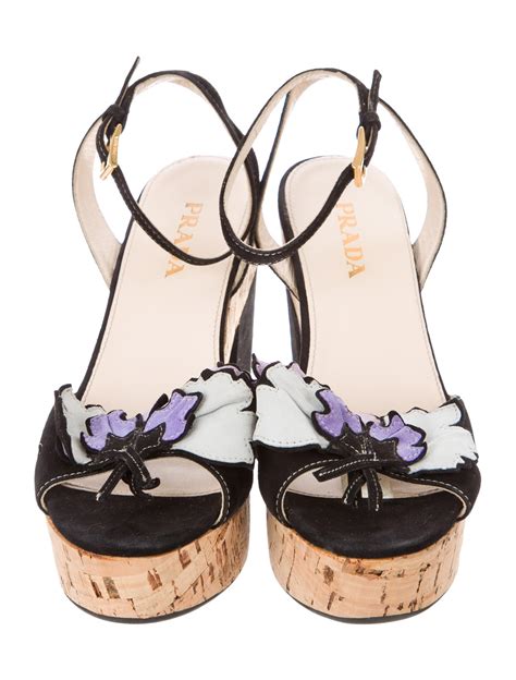 prada flower heel sandals|Prada transparent sandals.